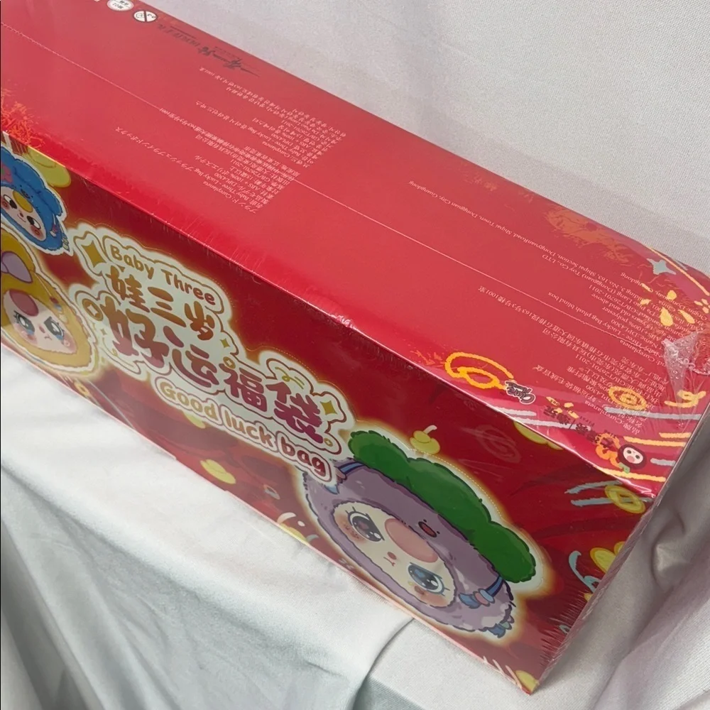 Labubu Baby Three Good Luck Bag 3 mystery plushies sealed blind draw box
